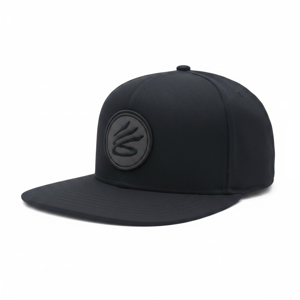 Curry Mens Black Snapback Hat by Under Armour Flat Brim OSFM 1383487-001